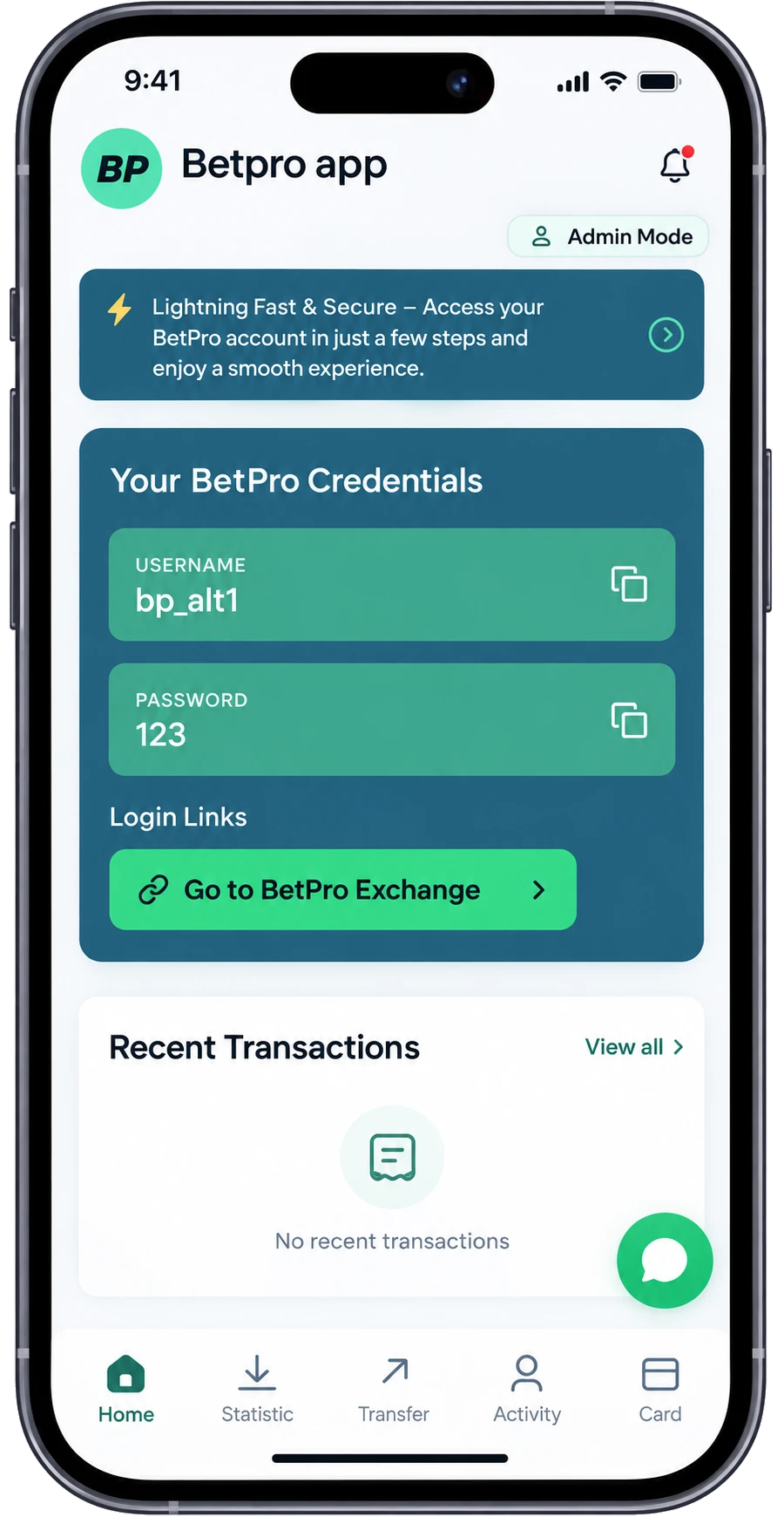 Dashboard Overview Interface